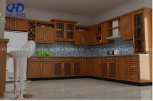 Tủ bếp gỗ tự nhiên HA-30517