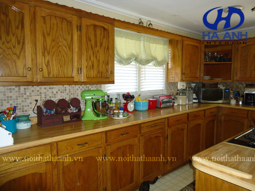 Tủ bếp gỗ tự nhiên HA-30535