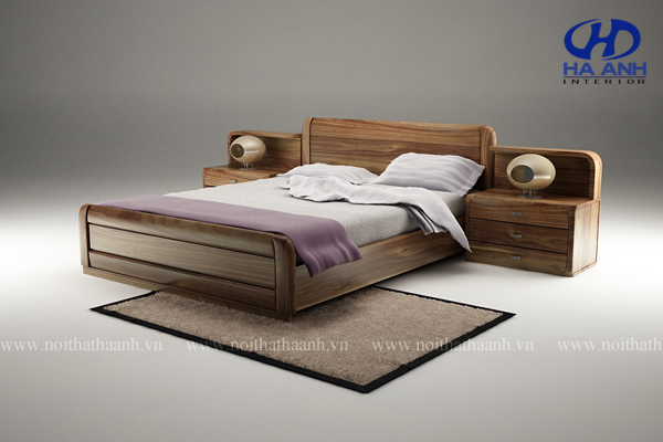 Giường ngủ gỗ tự nhiên Óc Chó HAT-0223-1