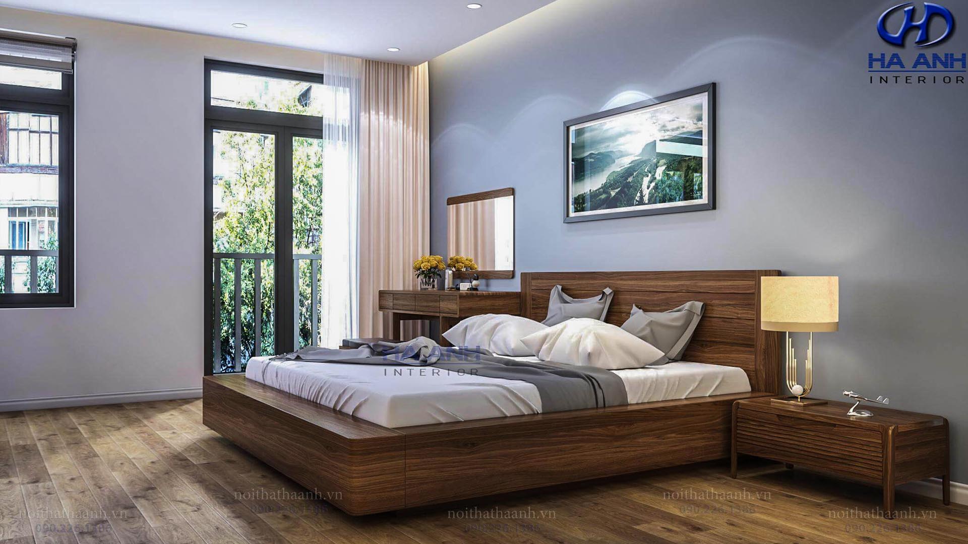 Những lý do khiến giường ngủ gỗ óc chó Hà Anh được nhiều người yêu thích